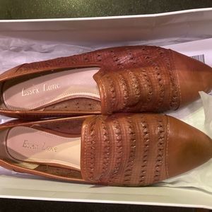 Essex Lane Pamina Brown Leather Loafer